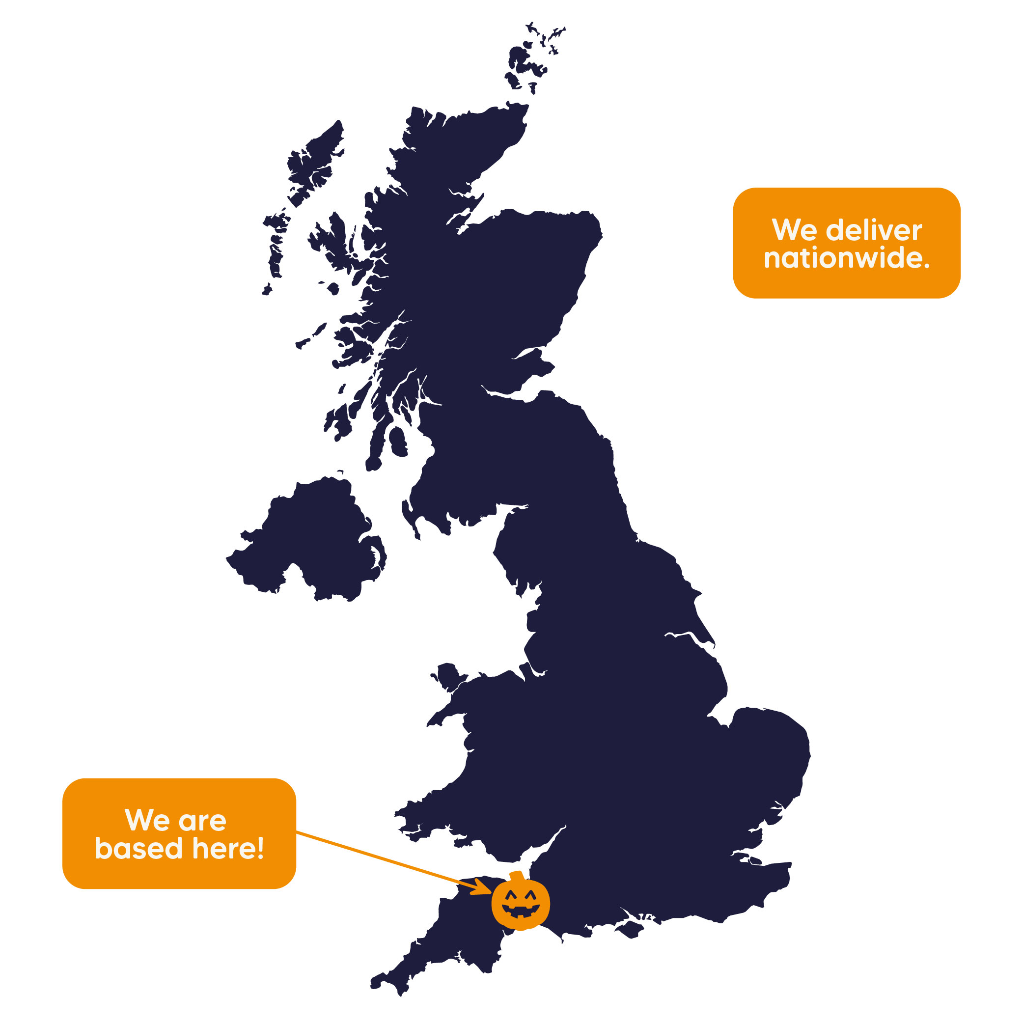 Jolly Pumpkin Map of wholesale delivery locations
